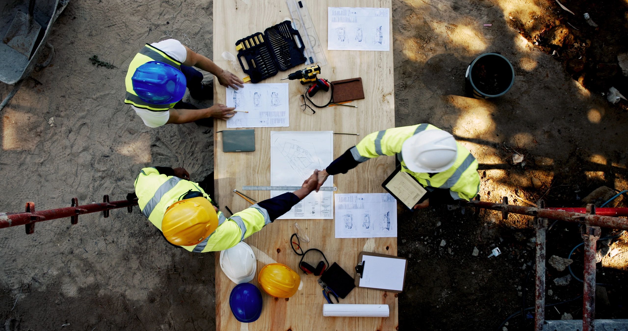construction team at work