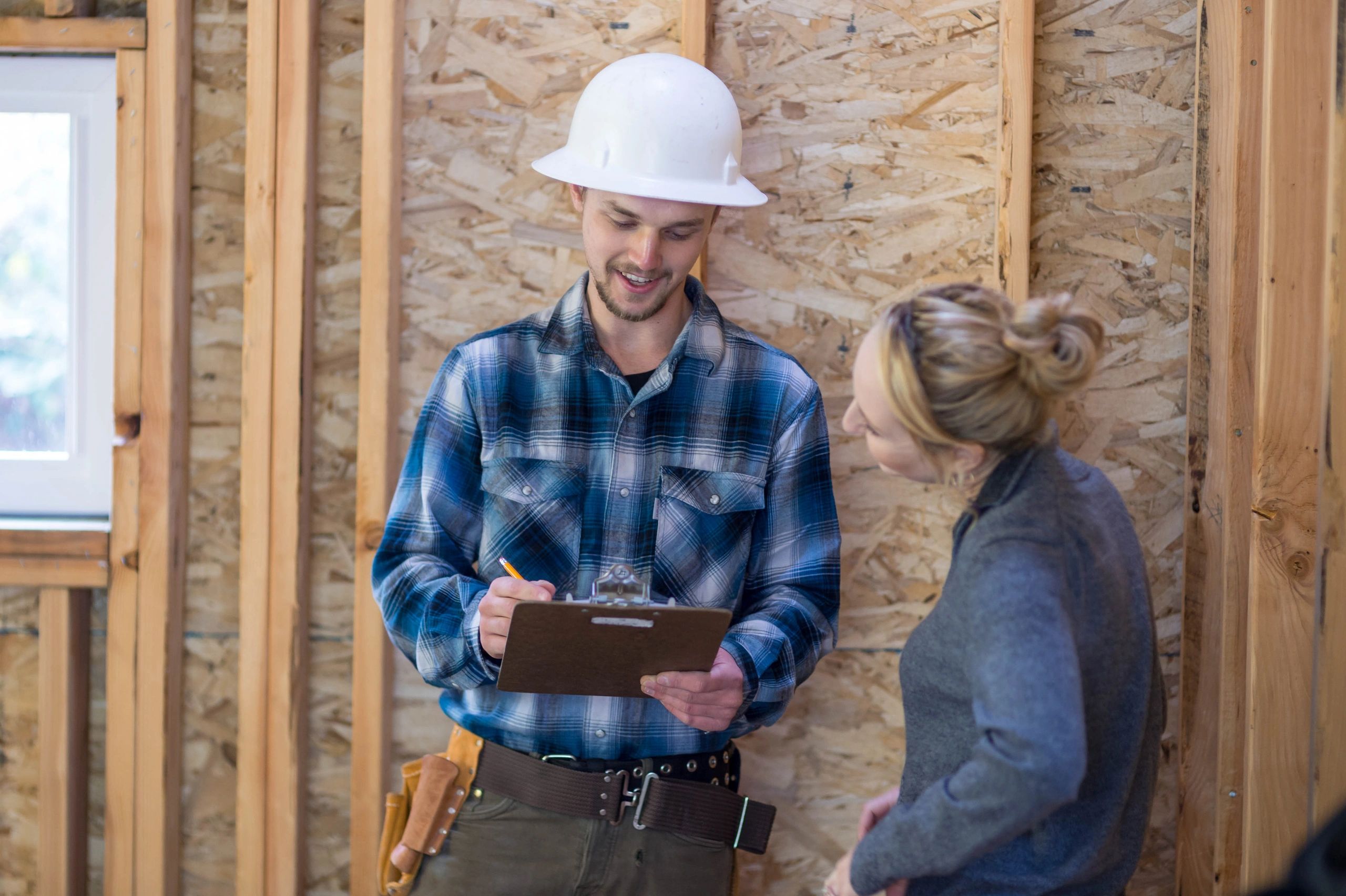 Satisfied construction client